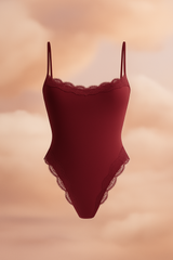 Lace Cami Bodysuit - Soft, Second Skin Fit | FlowVivi