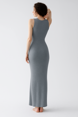 High Neck Sleeveless Maxi Dress | FlowVivi