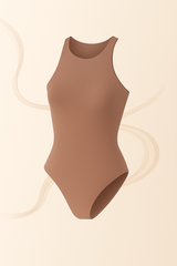 High Neck Sleeveless Bodysuit - Soft, Second Skin Fit | FlowVivi