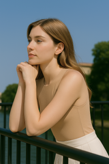 High Neck Sleeveless Bodysuit - Soft, Second Skin Fit | FlowVivi