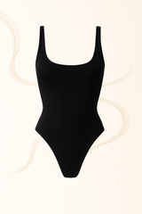 Square Neck Sleeveless Bodysuit - Soft, Second Skin Fit | FlowVivi