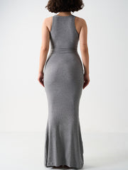High Neck Sleeveless Maxi Dress | FlowVivi