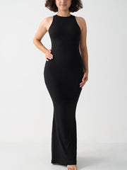 High Neck Sleeveless Maxi Dress | FlowVivi