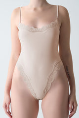 Lace Cami Bodysuit - Soft, Second Skin Fit | FlowVivi