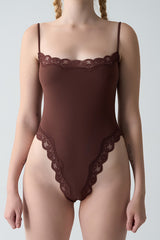 Lace Cami Bodysuit - Soft, Second Skin Fit | FlowVivi