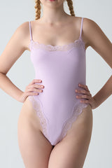 Lace Cami Bodysuit - Soft, Second Skin Fit | FlowVivi