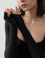 Long sleeve Sexy Isis-Slip Maxi Dress | FlowVivi-dress-FlowVivi Bodysuits-